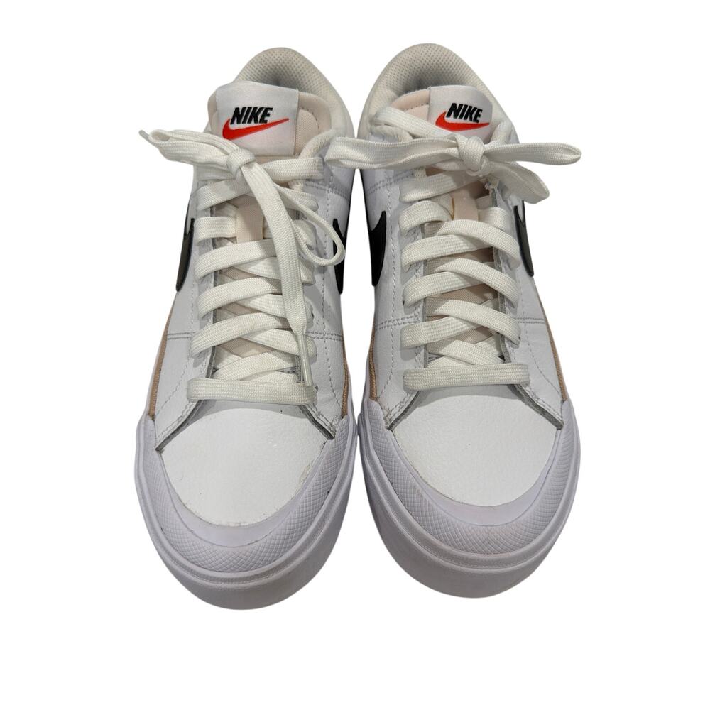 Nike Court Legacy Lift Women's sneakers white lack hemp Sz 7 outdoor athleisure